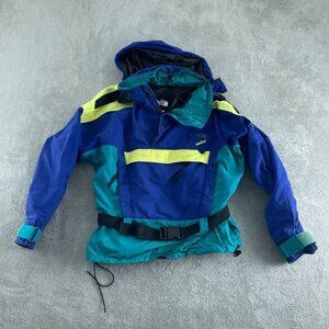 The North Face Vintage womens Vertical Gore-Tex Nylon Jacket M *flaw* 0203